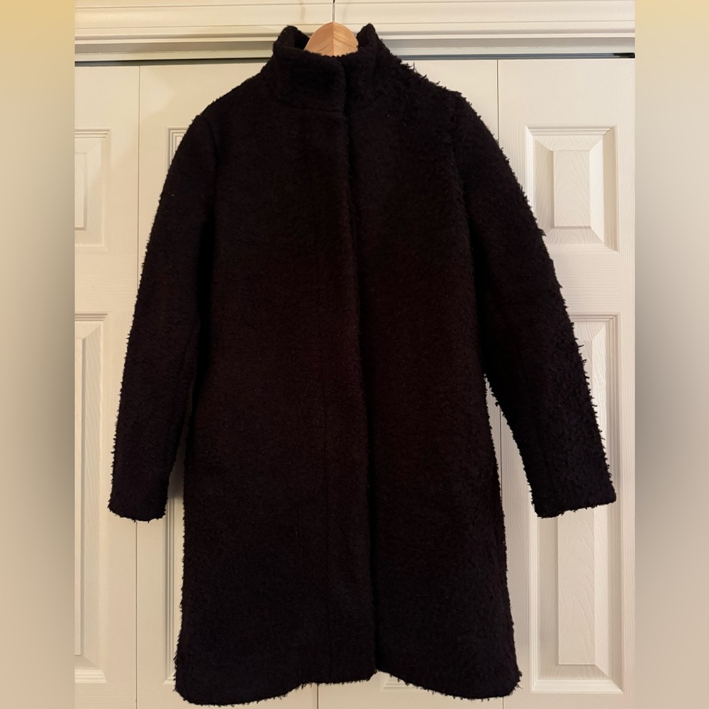 Black winter pea coat
